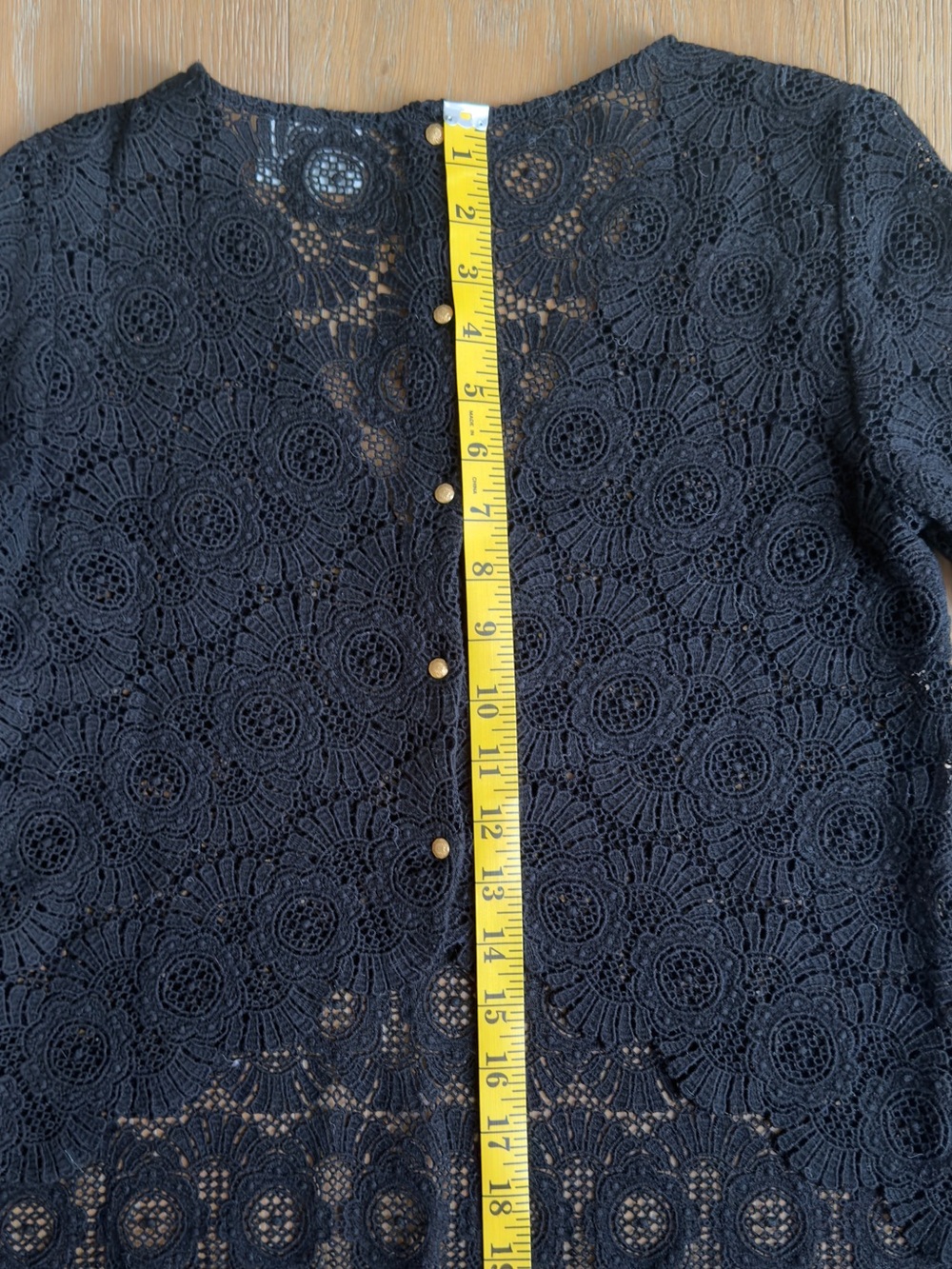 Sezane Black Lace Colette Blouse - FR 36 - Picture 8 of 8